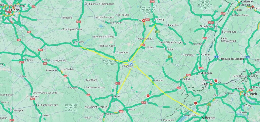 situation des gîtes du Bassigny, Celles en Bassigny, Haute-Marne